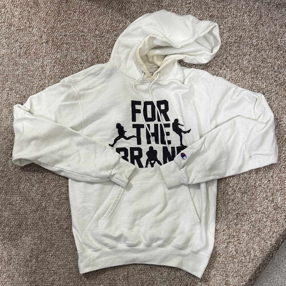 Champion Pat McAfee Show Men’s For The Brand White Hoodie Pullover